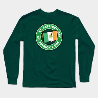 St Patrick's Day Irish Flag Long Sleeve T-Shirt